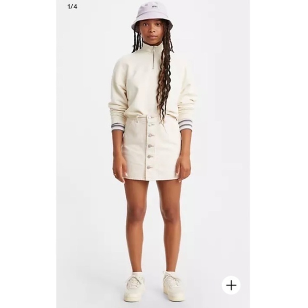 Levi's® Premium Button Front Utility Skirt